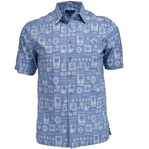 Weekender Men's Hawaiian Tropical Island Print Shirt - 1 of 3