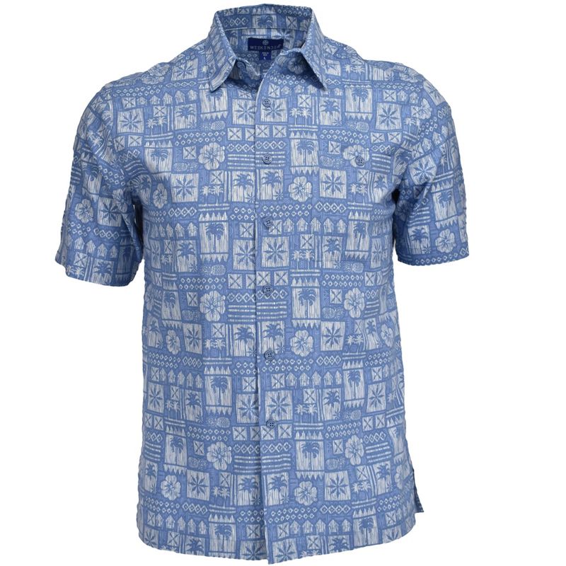 Weekender Men's Hawaiian Tropical Island Print Shirt, 1 of 4