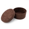 Large Velvet Storage Box Brown - Bullseye's Playground™ - 3 of 3