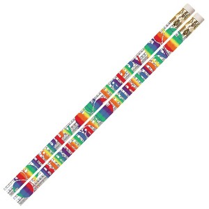 Musgrave Pencil Company Birthday Blitz Motivational Pencils, Pack of 12/10 Packs - 1 of 1