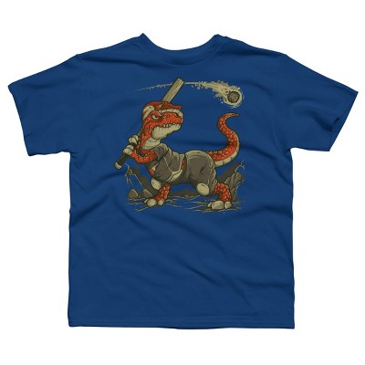 Boy's Design By Humans Fight The Asteroid By LetterQ T-Shirt