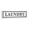 Cheung's Arabella Glossy White and Black Metal Laundry Sign - 3 of 4