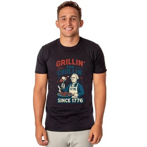 Fourth Of July Men's Grillin' and Chillin' Since 1776 Funny T-Shirt - 1 of 4