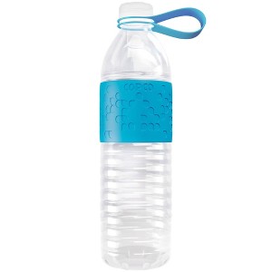 Copco Hydra Sports Water Bottle 20 Ounce Non Slip Sleeve BPA Free Tritan Plastic Reusable - 1 of 4