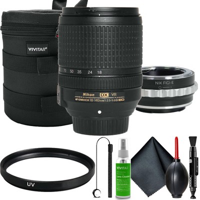 Nikon AF-S 18-140mm ED VR Lens with Adapter for Sony E-Mount Cameras