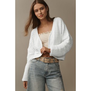 Women's Long Sleeve Open Front Knit Sweater, Lightweight Casual Cardigan Tops Loose Comfy Fall Trendy Cardigans - 1 of 2
