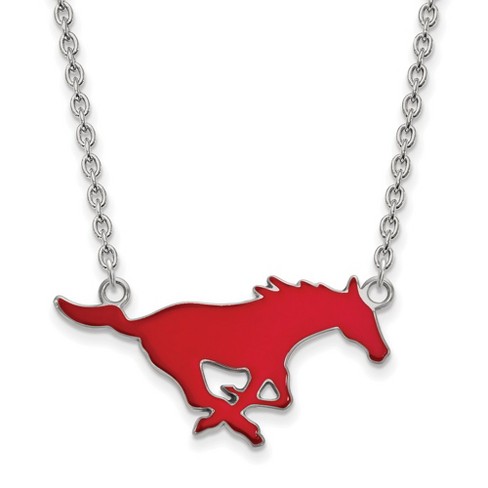 Black Bow Jewelry Sterling Silver Southern Methodist Mustangs Ncaa ...