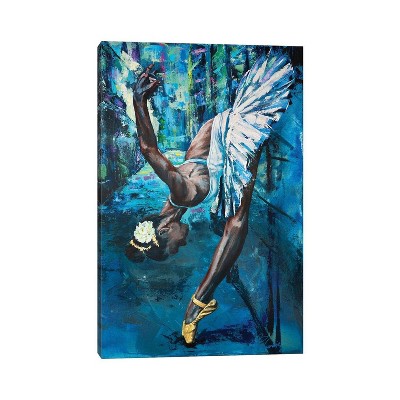 iCanvas A Swan in The Backstreet by Tadaomi Kawasaki Canvas Print Wall Art
