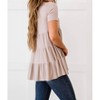 Women's Tiered Babydoll Tee - ZENANA - 3 of 4