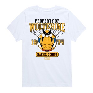 Boys' - Marvel - Property of Wolverine Short Sleeve Graphic T-Shirt - 1 of 4