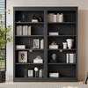 TIRAMISUBEST 83" Modern Wood Bookcase Suite with LED Light Strip,5-Tier Adjustable Shelves Storage Organizer - 2 of 4