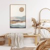 24" x 36" Layered Landscape Sand Textured Framed Wall Canvas - Tyler & Finn: Modern Ocean Digital Art - 2 of 4