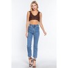 Slickblue Sleeveless Textured Crop Tank, V-Neck Cotton Sweater Style Top for Women, Color and Size Options - 3 of 4