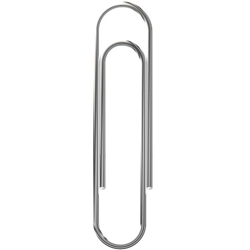 School Smart Smooth Paper Clips, Jumbo, 2 Inches, Steel, 10 Packs with 100  Clips Each