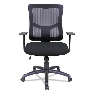 Black Mesh Executive Swivel Office Chair with Fixed Arms