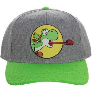 Super Mario Video Game Yoshi Snapback Mens Hat - 1 of 4