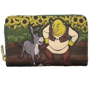 Loungefly Dreamworks: Shrek - Shrek With Donkey "Ogres Have Layers! Zip Around Wallet - 1 of 2