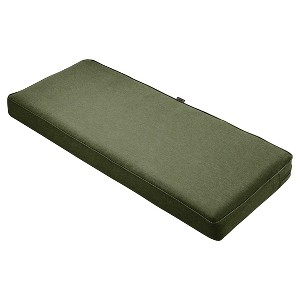Montlake Fadesafe Patio Bench/Settee Cushion Set - Heather Fern Green - Classic Accessories