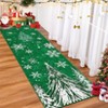 Christmas Area Rug, Red Green Snowflake Tree Rugs Washable Throw Runner Rugs Carpet for for Living Room Kitchen Dining Room Nursery Kids Room Office - 2 of 4