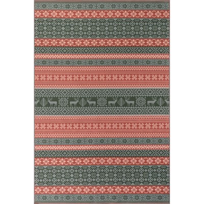 nuLOOM Ellasandra SplashGuard Waterproof Machine Washable Area Rug
