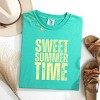 Simply Sage Market Sweet Summer Time Block Distressed Garment Dyed Tee - 2 of 4