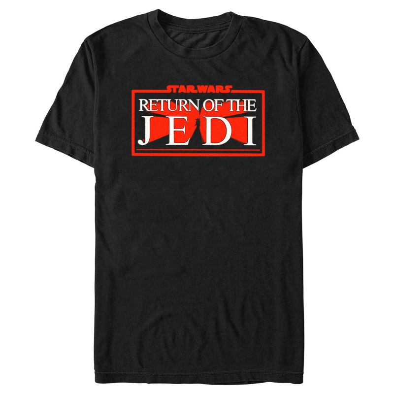 Men's Star Wars: Return of the Jedi Red and White Logo T-Shirt, 1 of 6