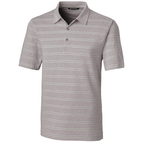 Cutter & Buck Forge Heathered Stripe Stretch Mens Polo - Polished - Xxl ...