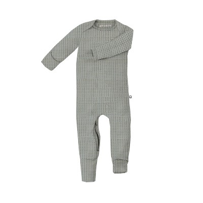 Image of günamüna® Baby Waffle Sleeper Pajama with DIAPER-ZiP®