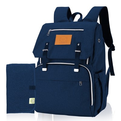 KeaBabies Explorer Diaper Backpack Bag, Large, Waterproof Baby Diaper Bags, Multi Funtional Diaper Backpacks (Navy Blue)
