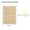 Unique Bargains 3D Small Self-Adhesive A to Z Letter Resin Sticker 8 Sheets - 2 of 4