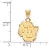 Black Bow Jewelry 14k Yellow Gold Colorado Buffalos NCAA Small Pendant - 2 of 3