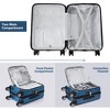 20-Inch Carry-On Luggage with USB Port, TSA Lock, Front Pocket, and 360° Spinner Wheels, Lightweight and Durable Suitcase for Easy Travel - 2 of 4