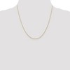 Black Bow Jewelry 0.7mm, 14k Yellow Gold, Cable Rope Chain Necklace - 2 of 4