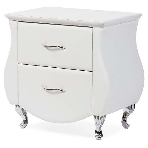 Erin Modern And Contemporary Faux Leather Upholstered Nightstand