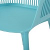 Dahlia 2pk Resin Modern Dining Chair - Teal - Christopher Knight Home: Weather-Resistant, for Outdoor Use - 4 of 4