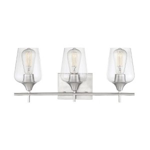 Savoy House Octave 3 - Light Vanity in  Satin Nickel - 1 of 3