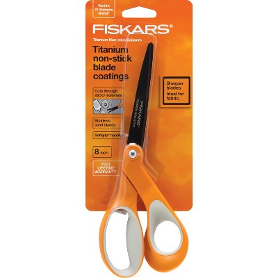 Fiskars 142600-1003 8 Titanium Blade Coating Scissors 2 Pack assorted  Colors 