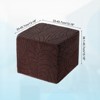 Unique Bargains Elastic Living Room Bedroom Leaf Pattern Square Foot Stool Cover - 2 of 4