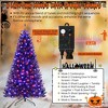 Resenkos 8-Ft Black Artificial Halloween Christmas Tree with Spooky Sounds - Black - 3 of 4