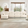 DOMETOUR Modular Sectional L Shaped Couch With Ottoman,Soft Chenille Fabric,Ergonomic Design,Tufted Cushion Backrest Design for Living Rooms - 2 of 4