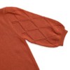 Girls Pullover Knit Sweaters Puff Short Sleeve Kids Crewneck Cute Summer Blouse Sweater Tops - 3 of 4