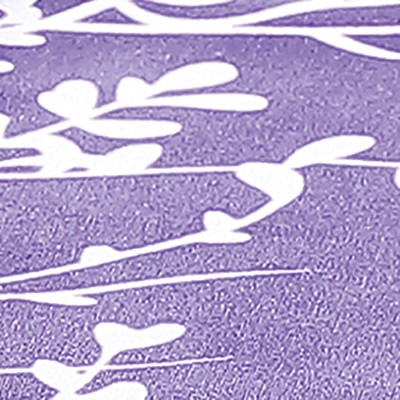 Purple Floral Twin Microfiber Polyester Sheet Set