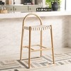 Rhyan Bar Stool - BST1204A - White/Natural - Safavieh - 3 of 4
