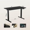 NicBex Home Office Desks 62" Morden Computer Desk Standing Desk Adjustable Height with Metal Legs and Earphone Rack for Study - 2 of 4