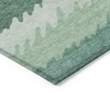 Sage Green And Ivory Striped Washable Indoor Outdoor Area Rug - 4 of 4