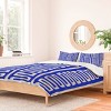 Deny Designs Avenie Modern Craft Greek Key Duvet and Sham Set Blue - 2 of 4