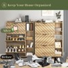 VYNXARIA Modern Shoe Cabinet, Shoe Storage Cabinet Slim, Narrow Hidden Shoe Rack for Heels, Boots, Slippers,Freestanding Shoe Organizer for Entrance - 3 of 4