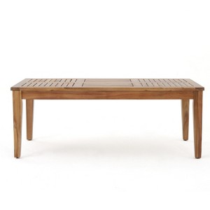GDFStudio Eudora Outdoor Acacia Wood Coffee Table - 1 of 4