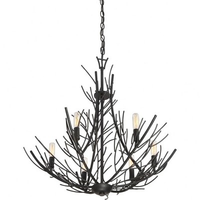 Thornhill Marcado Black Mini Candle Chandelier - Nature-Inspired Design