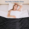 Reversible Weighted Blanket, Cooling Heavy Blanket for Adults, Twin Size 15lbs, 48''x72'', Black - 4 of 4